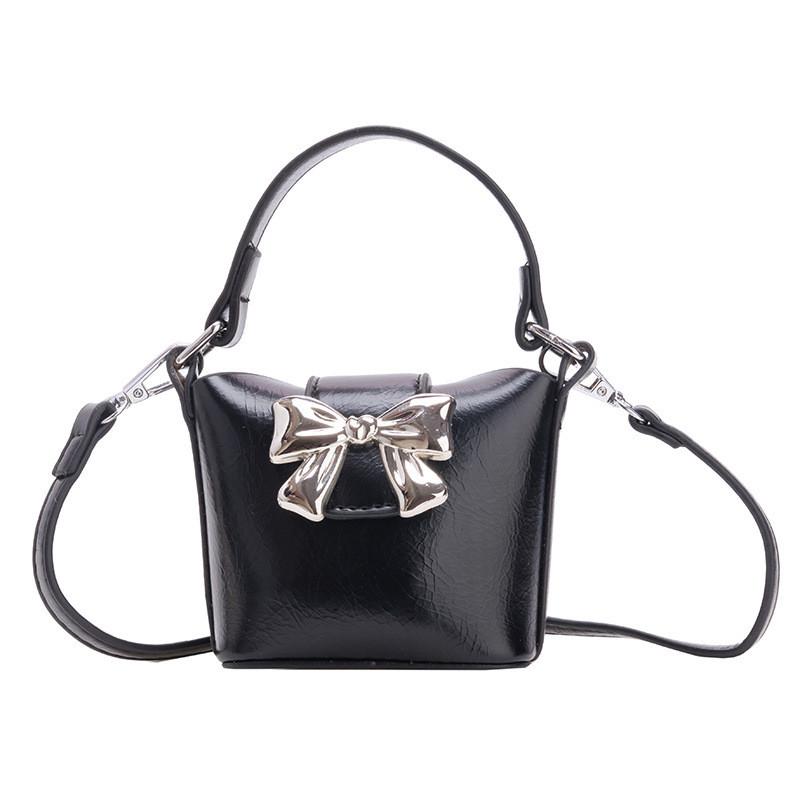 Adorable Gender Neutral Toddler Handheld Purse Trendy Bow Accent Lightweight Design