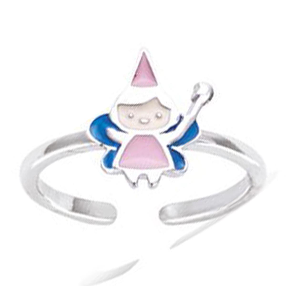 

Bague argent enfant Fée rose violet argenté (rhodié) - 10x10 mm