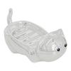 Soap Dish with Automatic Drainage Cute Cat Shape Design Easy Cleaning Soap Holder Soap Tray for Shower Bathroom