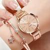 Mom's Birthday Gift Box Trendy Fashion Girls Watch Bracelet Set Ins Waterproof Non-Fading Jewelry