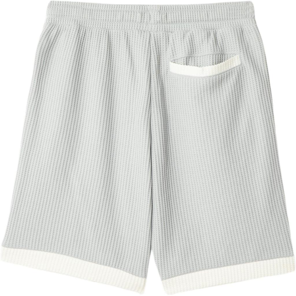 Puma Personality 3D Brand Logo Waffle Soft Comfortable Casual Shorts Unisex shorts Light-Gray 628452-10