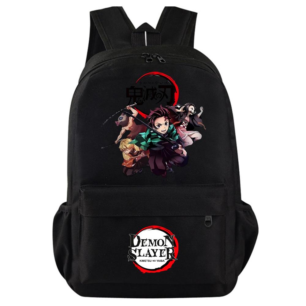 Anime Κινούμενο Σχέδιο Demon Slayer Εκτυπωμένο Σακίδιο Πλάτης Φοιτητική Πολύχρωμη Σχολική Τσάντα Μεγάλης Χωρητικότητας Αδιάβροχη Ταξιδιωτική Τσάντα Mochila Δώρο