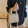 Large Capacity Cotton-padded Tote Bag Korean Style Puffy Crossbody Bag Nylon Handbag  Lady
