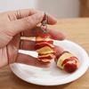 Simulated Fruit Fruit Keychain Cute Cartoon Food Keychain Cartoon Fruit Pendant  Car Key Accessory
