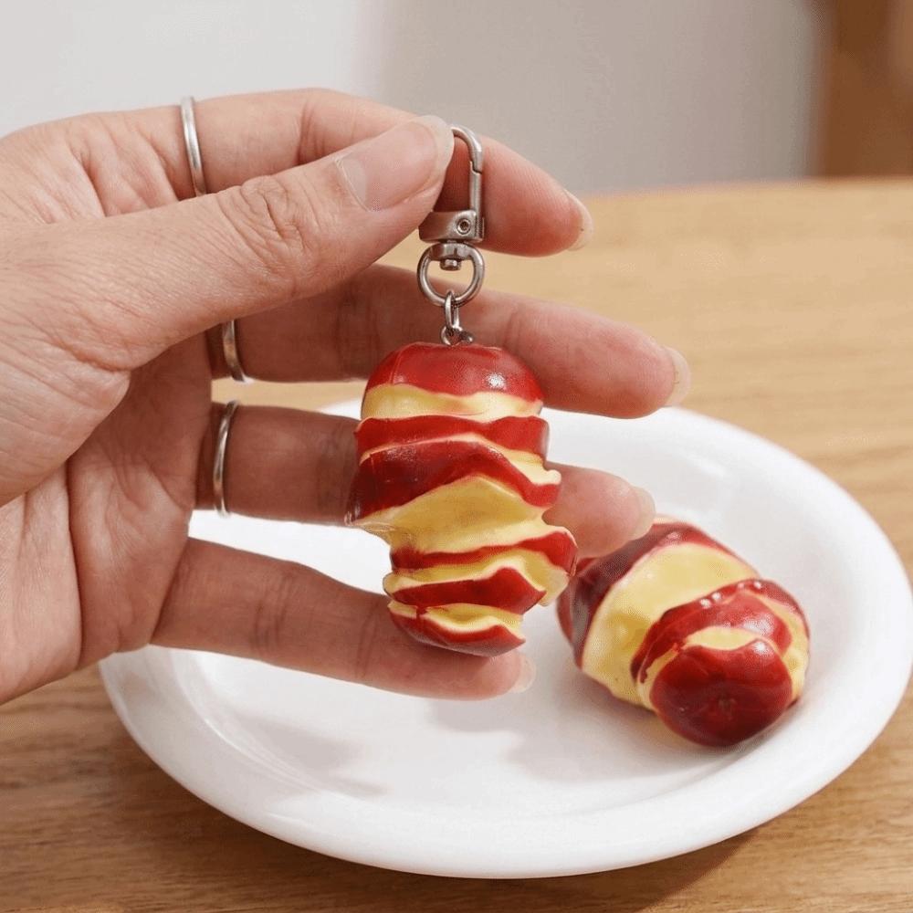 Simulated Fruit Fruit Keychain Cute Cartoon Food Keychain Cartoon Fruit Pendant Car Key Accessory