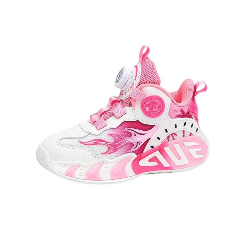Boys and girls sports shoes children's basketball shoes friction sound summer new mesh breathable lightweight training shoes