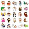 Crayon Shin-chan Dress-Up Stickers: 50 Cute Japanese Anime Graffiti-Decals for Phones, Water Bottles, & More.