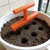Plastic Handheld Sowing Tool 5-Prong Depth Marker Tool Seeder Spreader Planter  Flower Planting