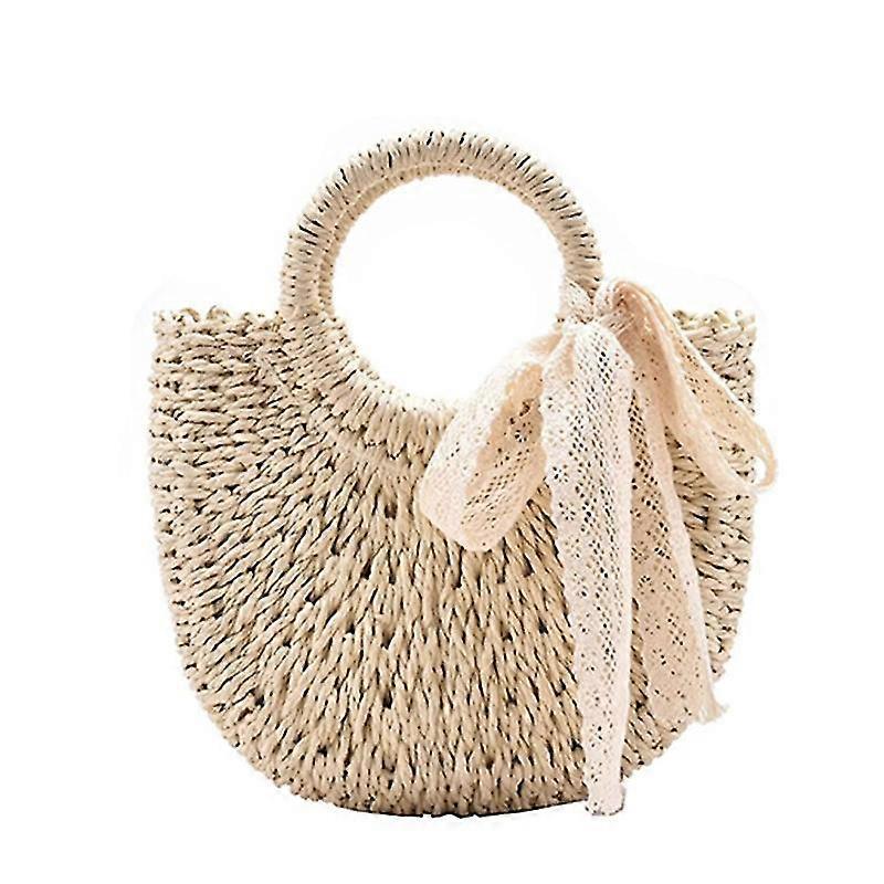 Hobo Women's Straw Beach Tote Bag Woven Summer Bags Bohemian Vacation Casual Handbag