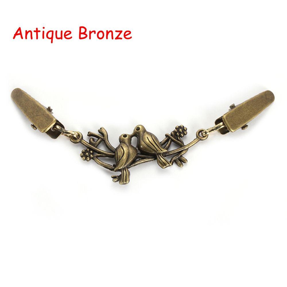 Mode Retro Neue Strickjacke Clip Pullover Bluse Pin Ente Clip Verschlüsse Schal Brosche