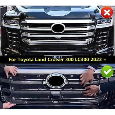 Car Styling Front Mesh Grille Ert Trim Ect Screen Anti Bug Net Cover Accessories For Toyota Land Cruiser 300 LC300 +