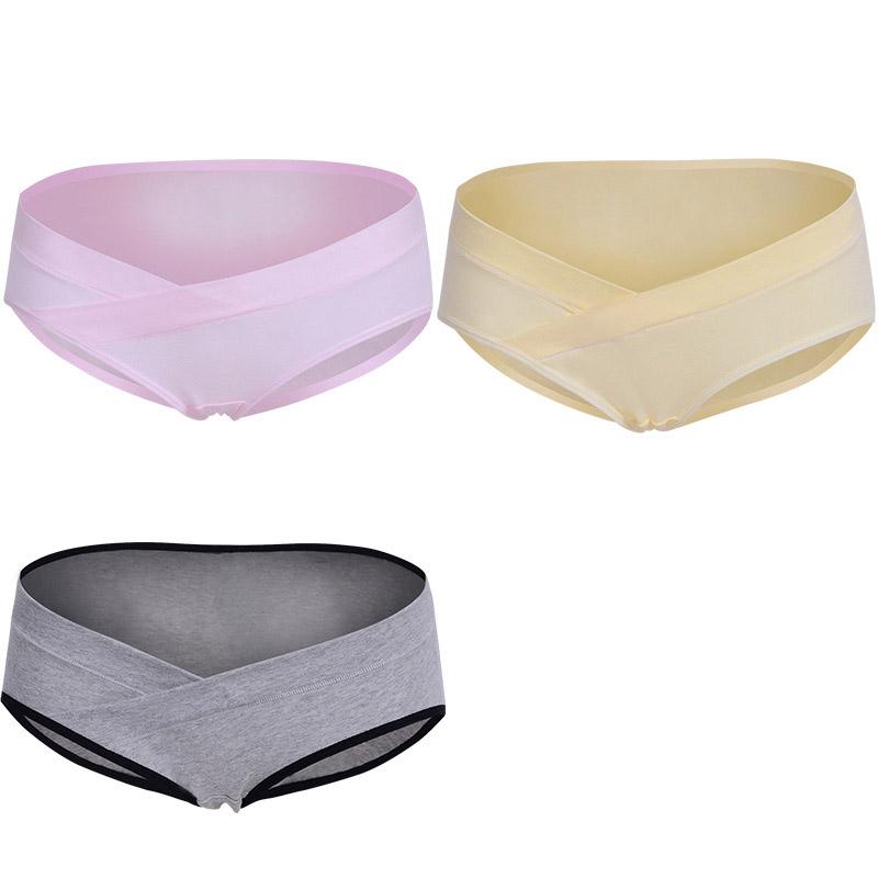 3 stk Dame Under Magen Maternitetstruse Graviditet Etter fødsel Maternitetsundertøy Multipakke Lav midje Undertøy