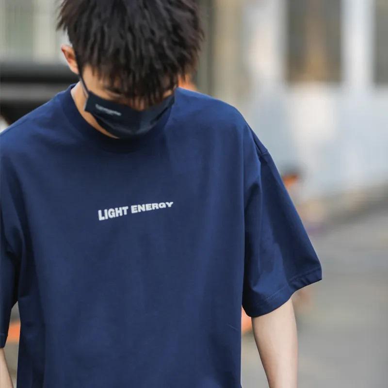 Cotton Fashion Brand Half Sleeved Short Sleeved T-shirt for Men Men's Fashion Versatile Shirt