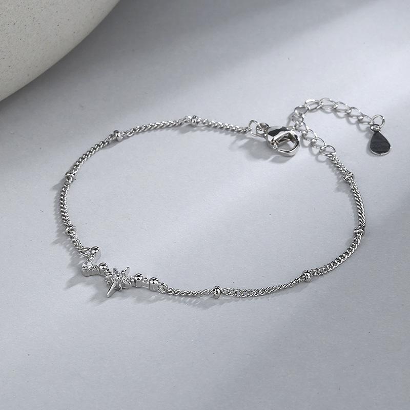 Lindon Zircon Bracelet Jewelry Geometric Bead Chain Link Bracelets Fashion Fine Wedding Gift for Girlfriend Women