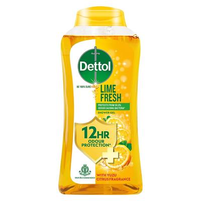 Lime Fresh Body Wash and Shower Gel, 250ml | Soap-Free Bodywash | 12h Odour Protection