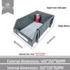 Angled Entry Heavy-Duty Plastic Storage and Organizer Box for Components and Hardware
