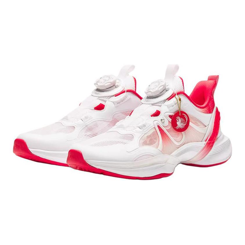 Anta Kids Comfortable Physical Fitness Non-Slip Durable Low-Top Running Shoes Kids Sneaker White Red 322435514R-2