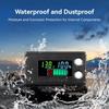 DROK Waterproof Battery Monitor 12V 24V 36V 48V 72V Battery Meter 8-100V, Battery Capacity Tester LCD Display Color Screen Backlight, Fit for Car