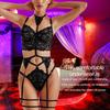 Women Fashion Lace Lingerie Set Garter Belt Bra Panty Bralette Underwear