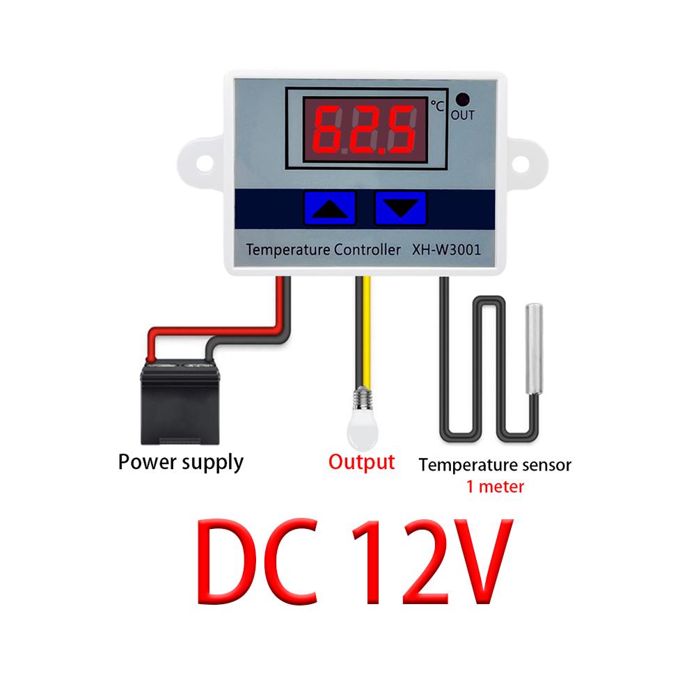 XH-W3001 Digital Control Temperature Microcomputer Thermostat Switch Thermometer New Thermoregulator 12/24/220V