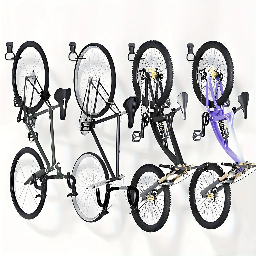 Bike Stands Wall Mount Bicycle Stand Holder Mountain Bike Rack Stands Hanger Hook Storage Bicycle Hanger Garage Ceiling Storage