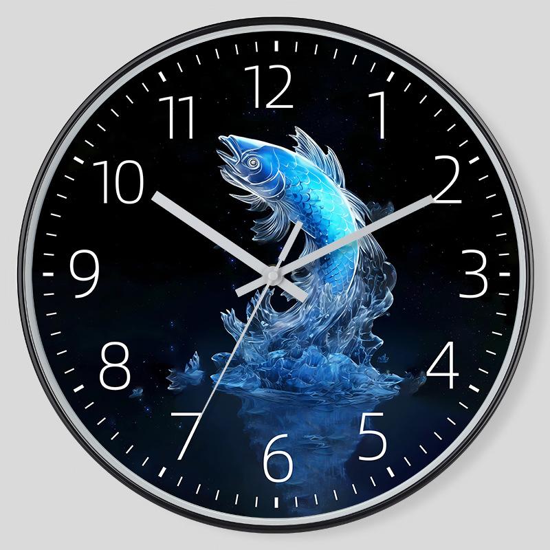 12 Zoll 30CM Leise Wanduhr, Kreativ und Modisch, Moderne Heimuhr, Wohnzimmer Einfache Uhr