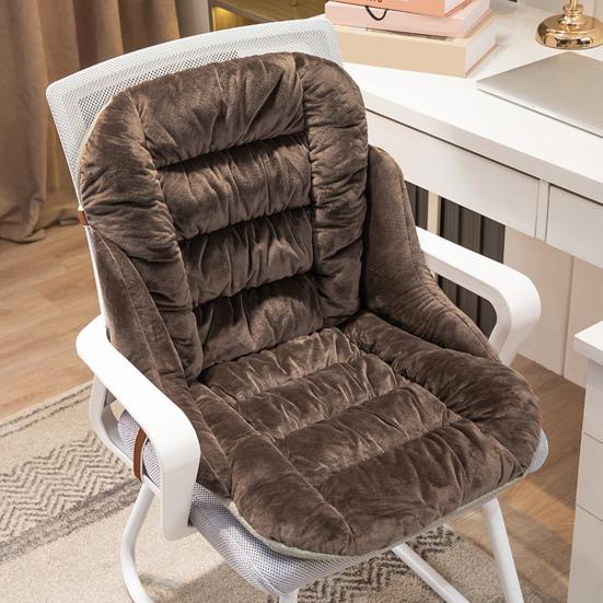 Seat Cushion with Removable Washable Cover Thick High-Resilience Filling Integrated Design Ergonomic Chair Cushion