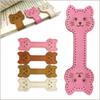 Cute Cat Shape Book Marker Clip Magnetic Bookmark Decorative PU Leather Reading Lovers Gift  Stationery for Office School Home