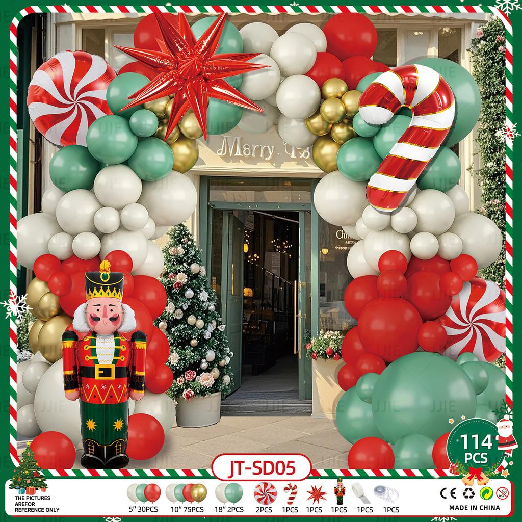 Xiyin Tiktok Temu Christmas Balloon Set Cane Elk Ornament Party