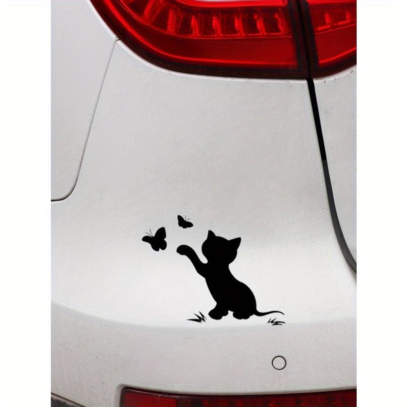 

1 шт. Наклейка на автомобиль с кошачьим узором one-size чёрный