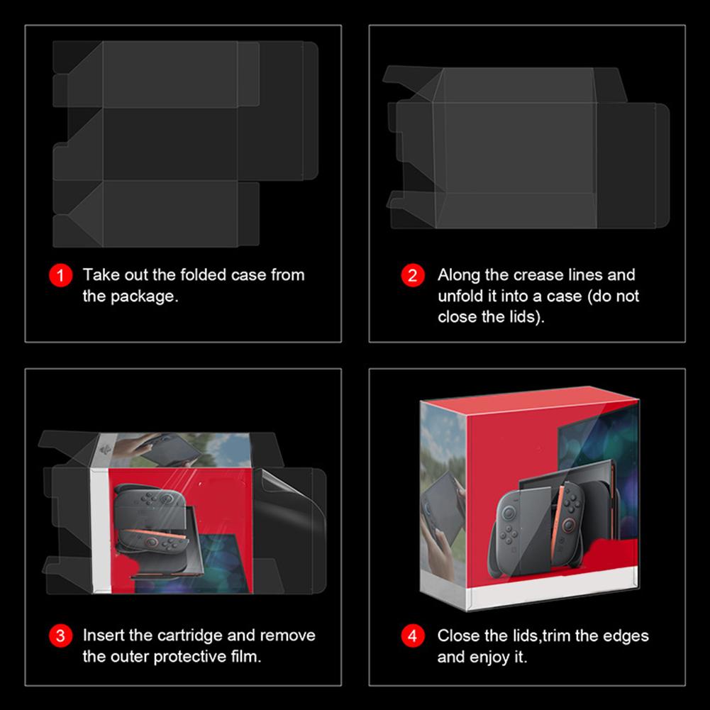 Transparent Box Protector For Switch 2 Collect Boxes TEP Shell Case Storage Clear Display Game R8O3