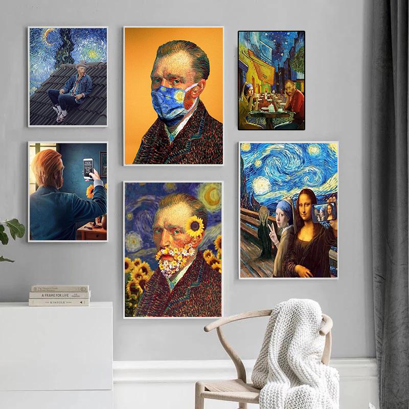 Funny art Canvas Art Paintings Poster And Print Abstract Wall Art Picture For living room home decoration No Frame