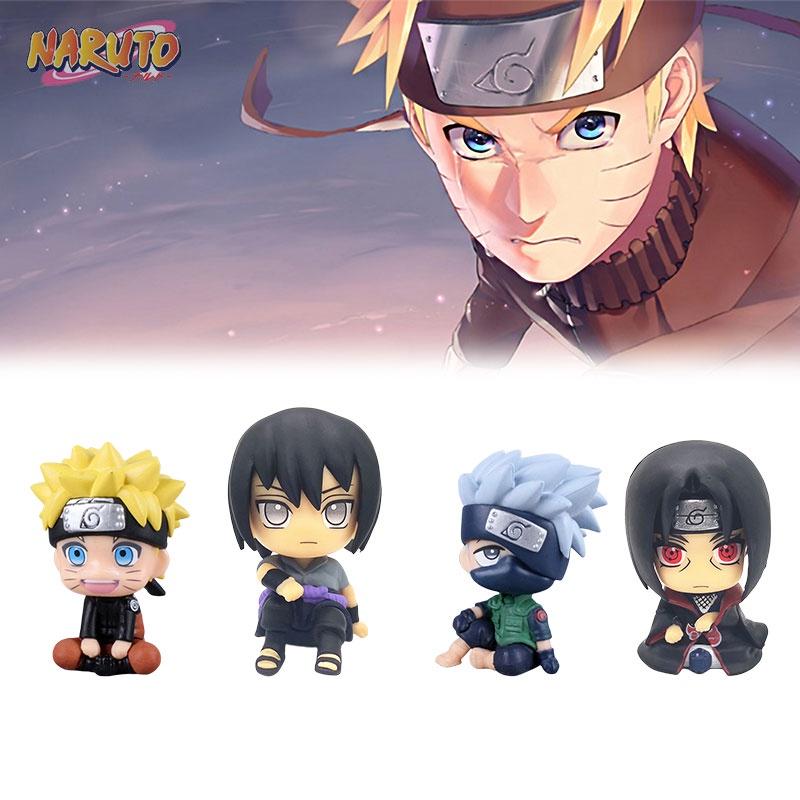 Cute Q Version Sitting Naruto Kakashi Sasuke Itachi Car Decoration