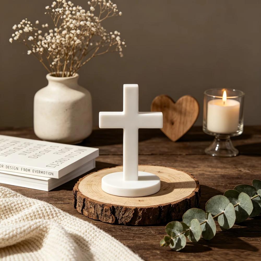 Standing Cross Silicone Molds With Base Epoxy Resin Molds Resin Casting Molds Halloween Candle