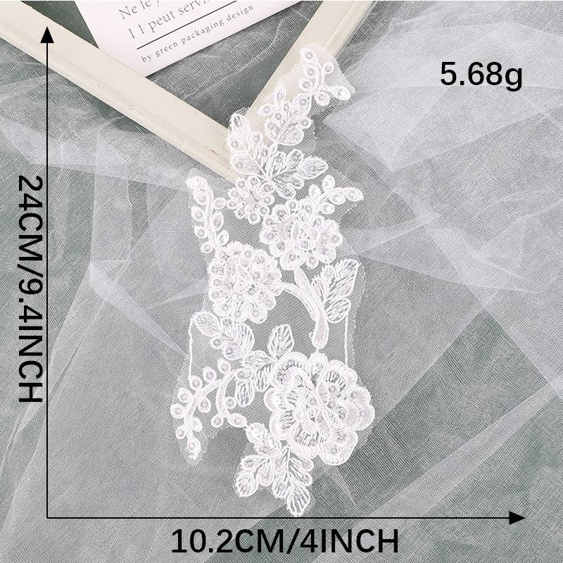 Mesh Bow Lace Embroidery Sticker Diy Hand Account Accessories Wedding Dress Accessories Brooch Hair Accessories Accessories Cloth Sticker