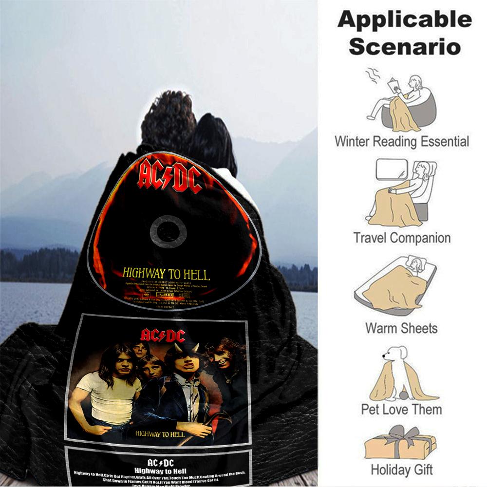 Acdc Heavy Metal Blanket Soft Throw Blanket For Home Bedroom Bed Sofa Travel Office Solid Christmas Blanket