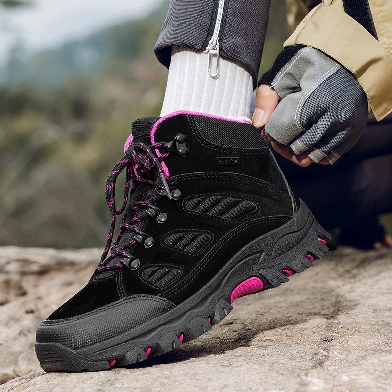 Waterproof Unisex Hiking Shoes Outdoor Trekking Shoes Men Women Ankle Hiking Boots
