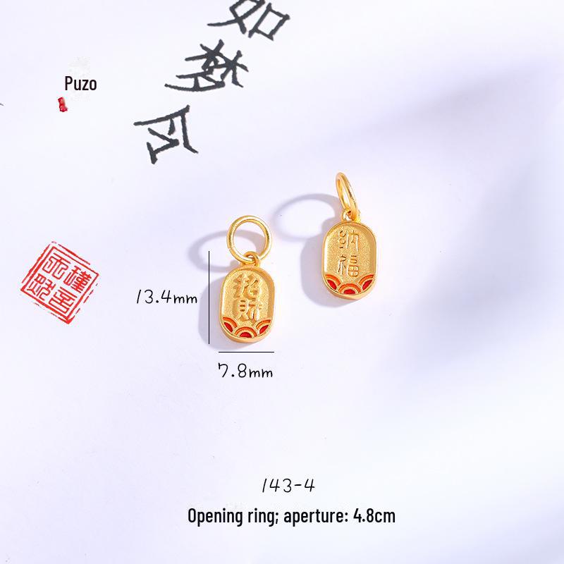 Gold Sand Pendant for Long-lasting Brilliance & Good Fortune – Symbolizing Peace, Wealth, and Prosperity.