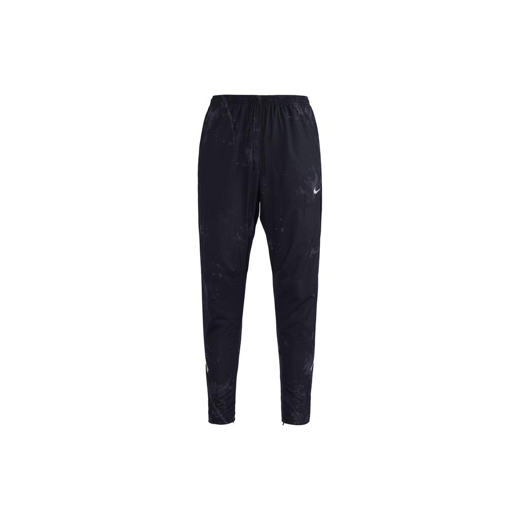Nike Solid Color Logo Drawstring Sports Pants Men Bottoms Black DX0850-010