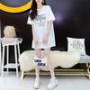 Women's Casual Summer Niche Glitter Letter Print Short Sleeve Vintage T-shirt Top