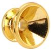 2Pcs Guitar Strap Lock Buttons Metal End Pins Set Mounting Screws Wool Washers Modern Design for Bass Ukulele Gold