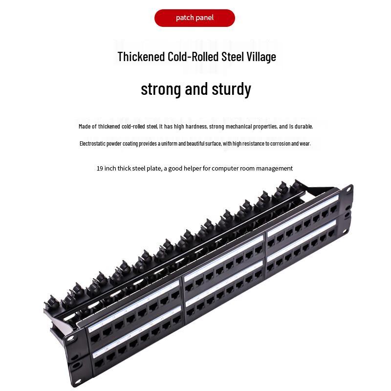 ZONWAN Rack-Mounted Network Patch Panel