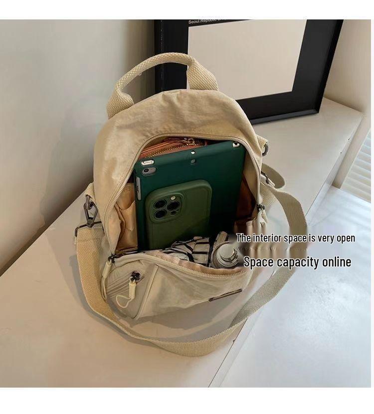 Women's Large-Capacity Lightweight Oxford Single Shoulder Travel Backpack