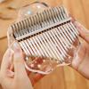 Hluru Kalimba 17 21 Key Fob Thumb Piano Crystal Acrylic Kalimba 17 21 Key Fob Finger Piano Fit For Beginners And Child Keyboard Instrument