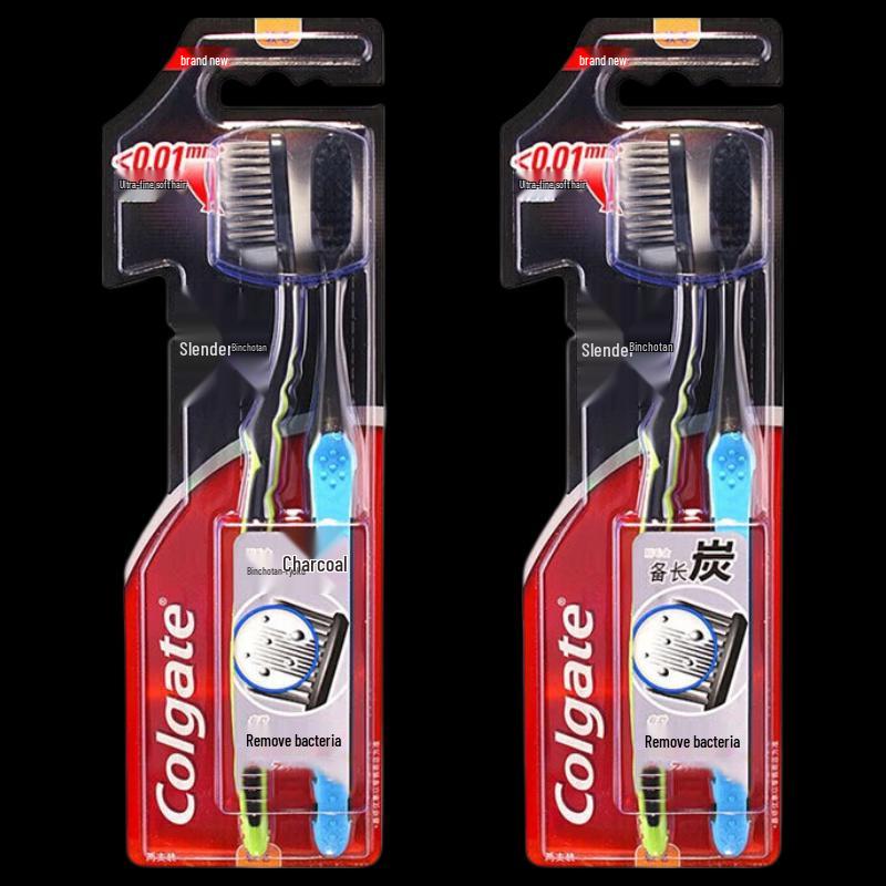 

Colgate Slim Soft Charcoal Toothbrush Family Set