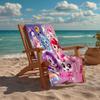 Custom Name Ultra-Soft Beach Towel with Twinkle Catch Teenieping Theme,Ideal for Pool - Camping, Diving - Perfect Travel Essential, Vibrant Beach Towe