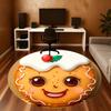 1PC gingerbread cookie Office Round Area Rug, Under Office Chairs Bedroom Living Room Home Decor,Carpet for Office, -1110206