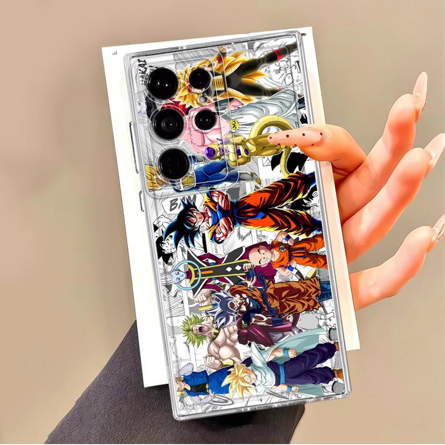 Cartoon Dragon Ball Anime Phone Cover Case for Samsung Galaxy S22 FE Note 20 Ultra 10 S21 S24 S25 Edge S20 Plus S23 Ultra S26