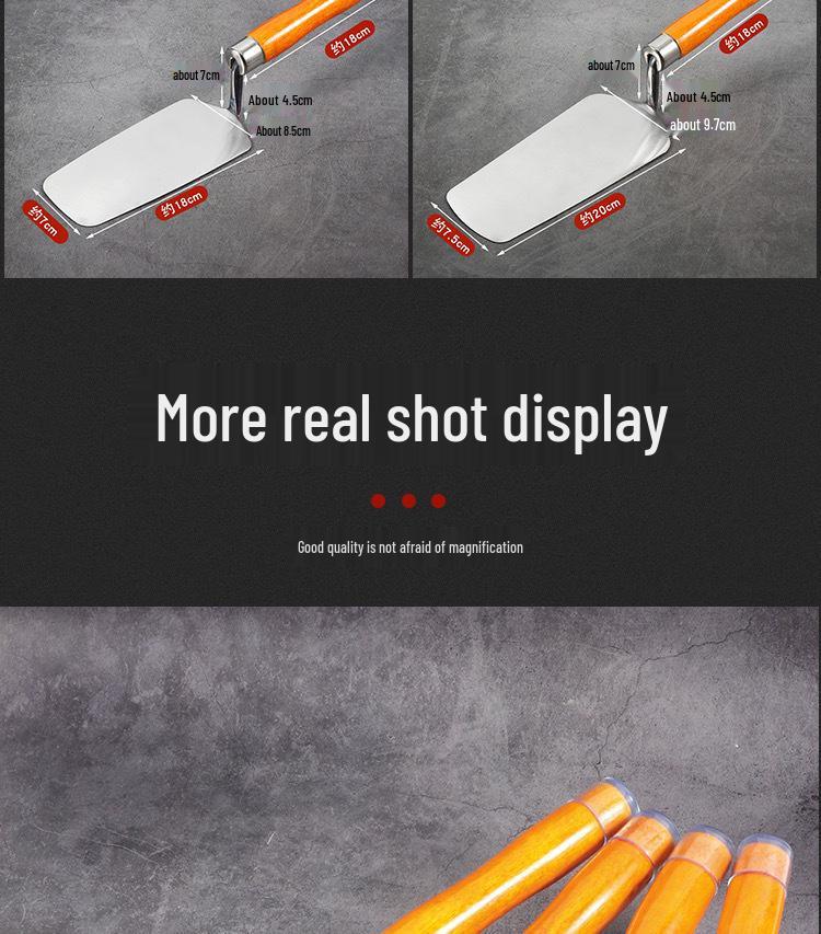 Stainless Steel Gray Spoon Spatula Trowel & Wall Scraper for Plastering and Tiling