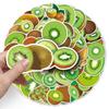 50 Kiwi Cartoon Fruit Waterproof Stickers for Phone Cases, Journals, and Luggage